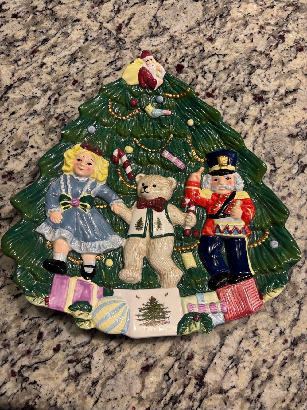 Spode Vintage Toys Around the Tree Cookie Plate